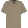 Paddy slim-fit polo shirt in interlock cotton