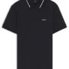 Paddy slim-fit polo shirt in interlock cotton