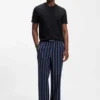Pajama T-shirt in cotton with printed branding
