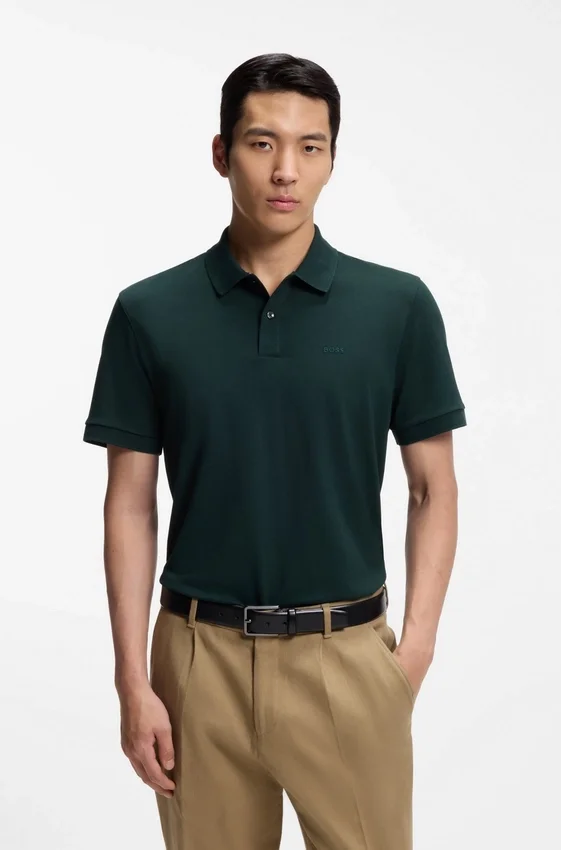 Pallas logo-detail polo shirt in cotton piqué Pallas logo-detail polo shirt in cotton piqué