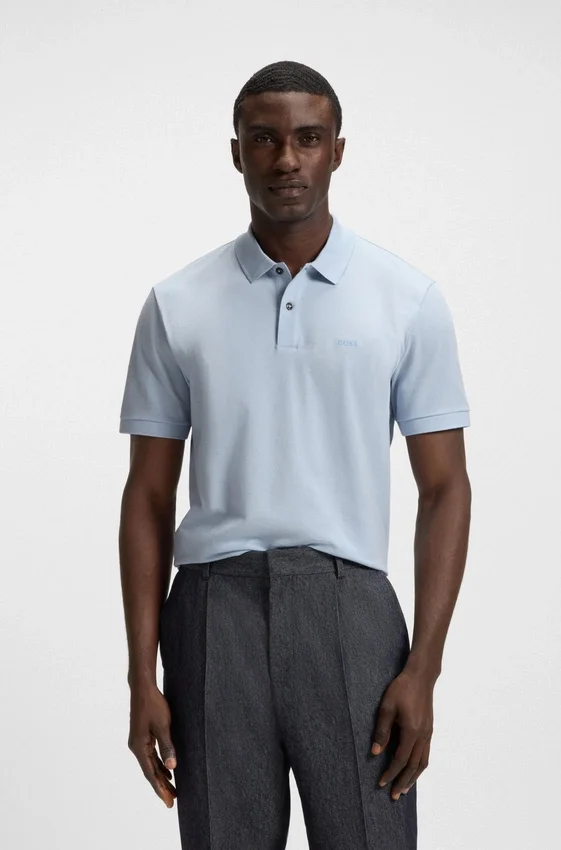 Pallas logo-detail polo shirt in cotton piqué Pallas logo-detail polo shirt in cotton piqué
