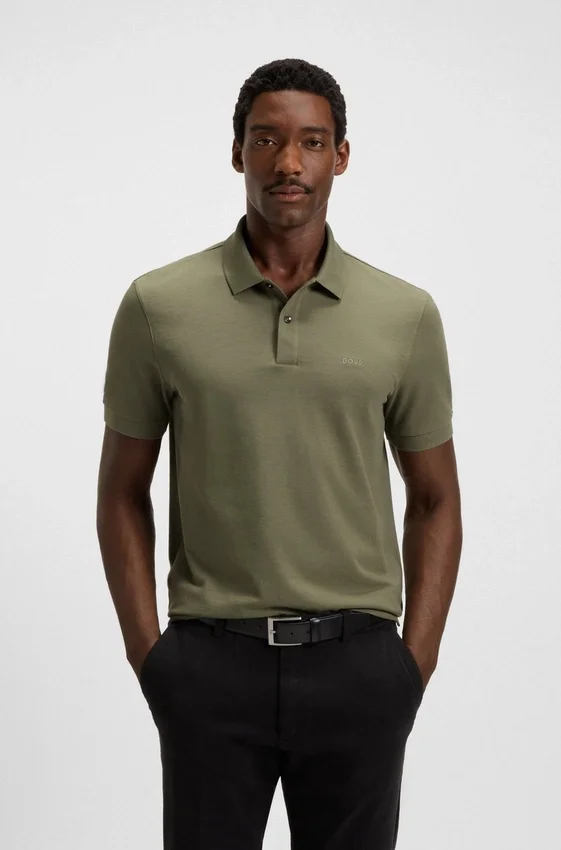 Pallas logo-detail polo shirt in cotton piqué Pallas logo-detail polo shirt in cotton piqué