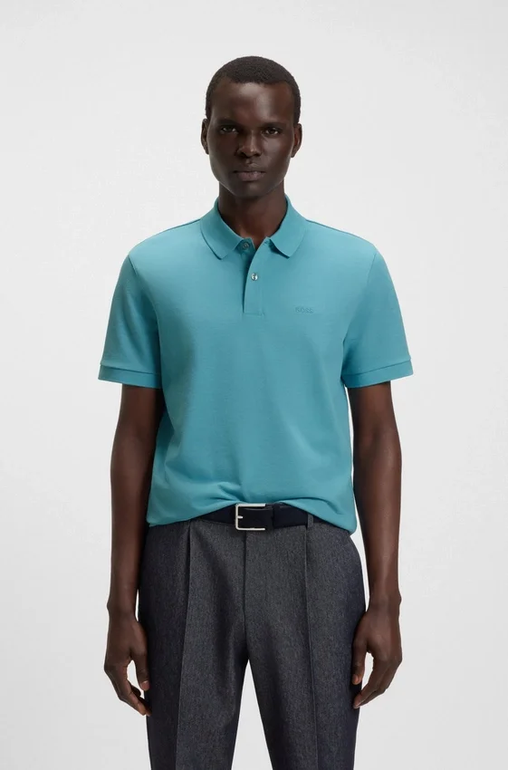 Pallas logo-detail polo shirt in cotton piqué Pallas logo-detail polo shirt in cotton piqué