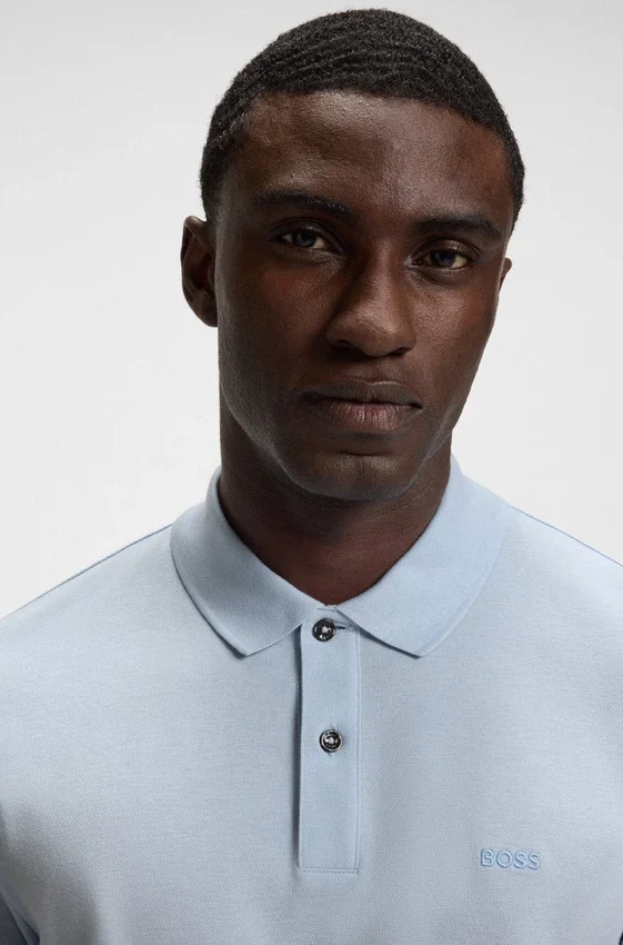 Pallas logo-detail polo shirt in cotton piqué Pallas logo-detail polo shirt in cotton piqué