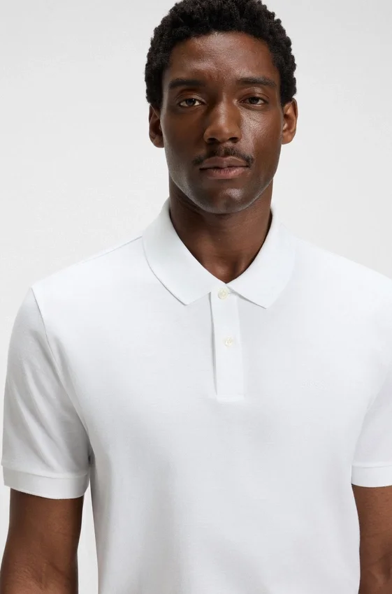 Pallas logo-detail polo shirt in cotton piqué Pallas logo-detail polo shirt in cotton piqué