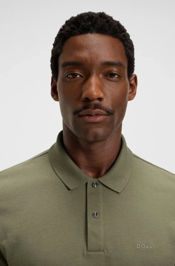Pallas logo-detail polo shirt in cotton piqué Pallas logo-detail polo shirt in cotton piqué