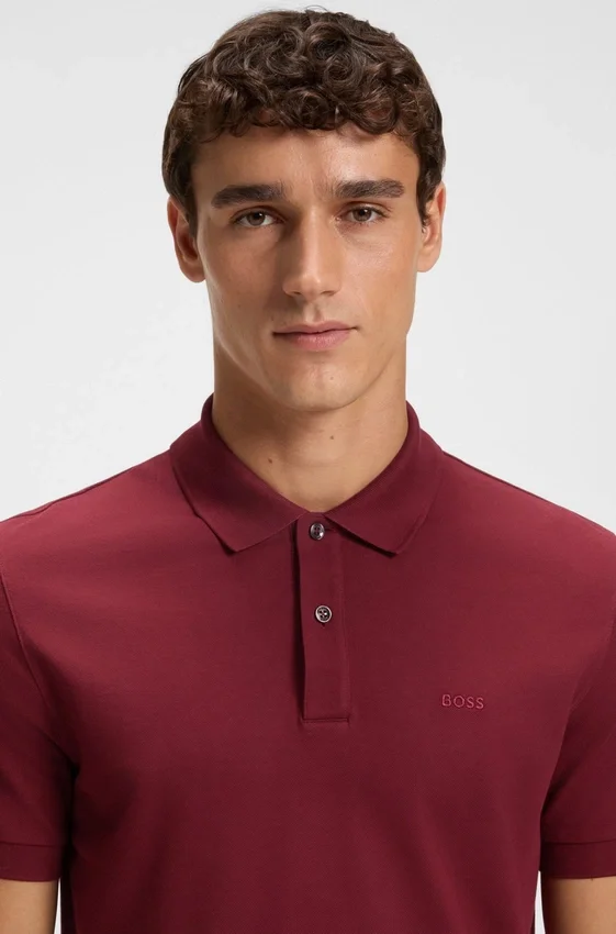 Pallas logo-detail polo shirt in cotton piqué Pallas logo-detail polo shirt in cotton piqué
