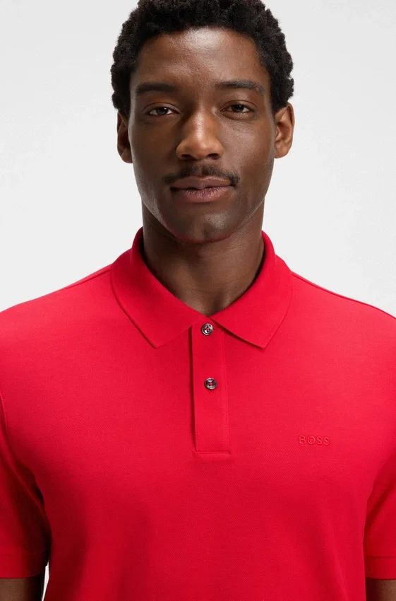 Pallas logo-detail polo shirt in cotton piqué Pallas logo-detail polo shirt in cotton piqué