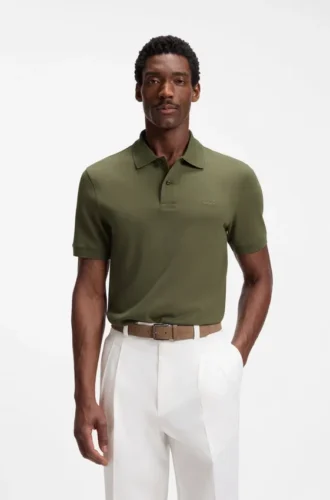 Pallas polo shirt in cotton piqué with embroidered logo