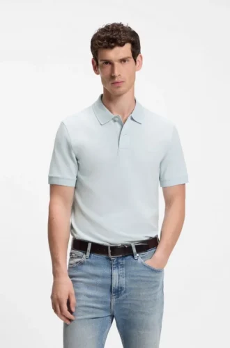 Pallas polo shirt in cotton piqué with embroidered logo