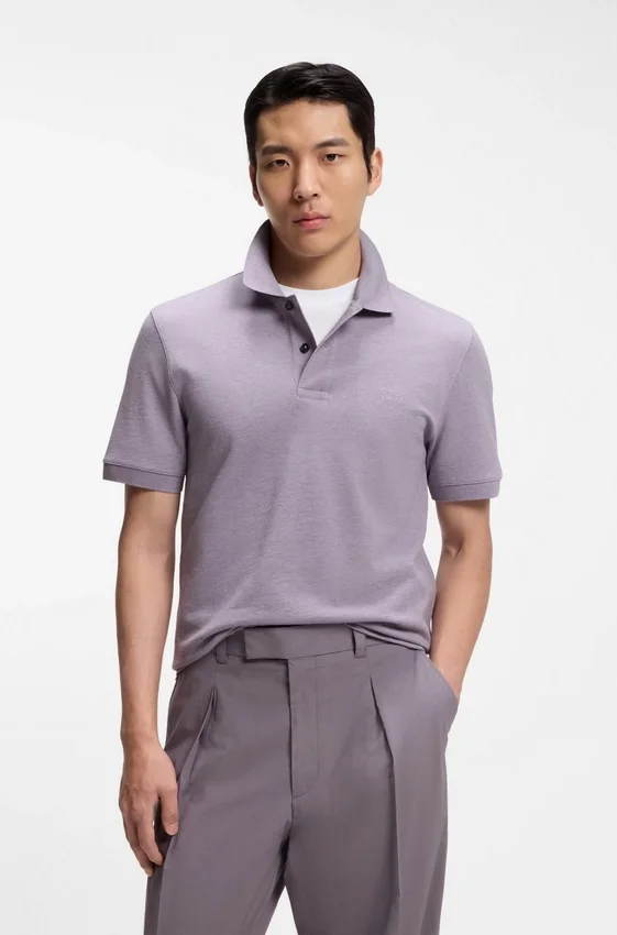 Pallas polo shirt in cotton piqué with embroidered logo Pallas polo shirt in cotton piqué with embroidered logo