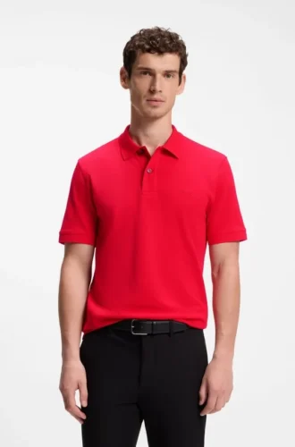 Pallas polo shirt in cotton piqué with embroidered logo