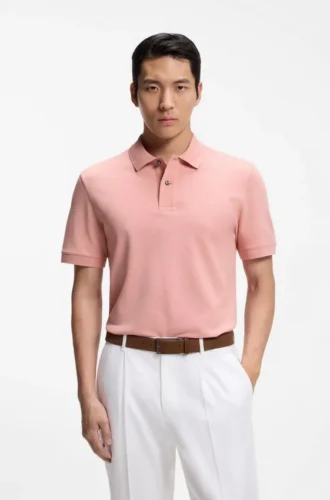 Pallas polo shirt in cotton piqué with embroidered logo