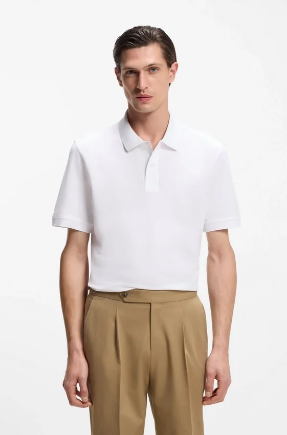 Pallas polo shirt in cotton piqué with embroidered logo Pallas polo shirt in cotton piqué with embroidered logo