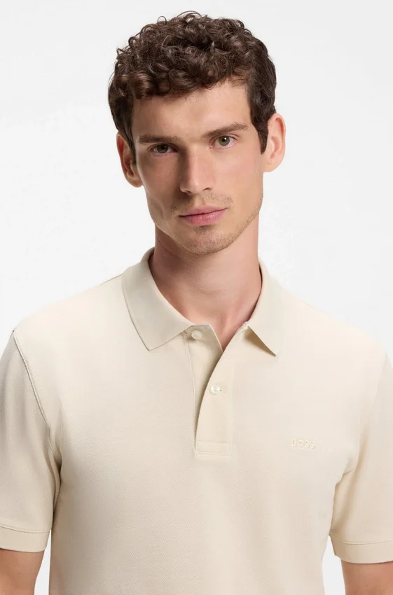 Pallas polo shirt in cotton piqué with embroidered logo Pallas polo shirt in cotton piqué with embroidered logo