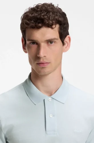 Pallas polo shirt in cotton piqué with embroidered logo