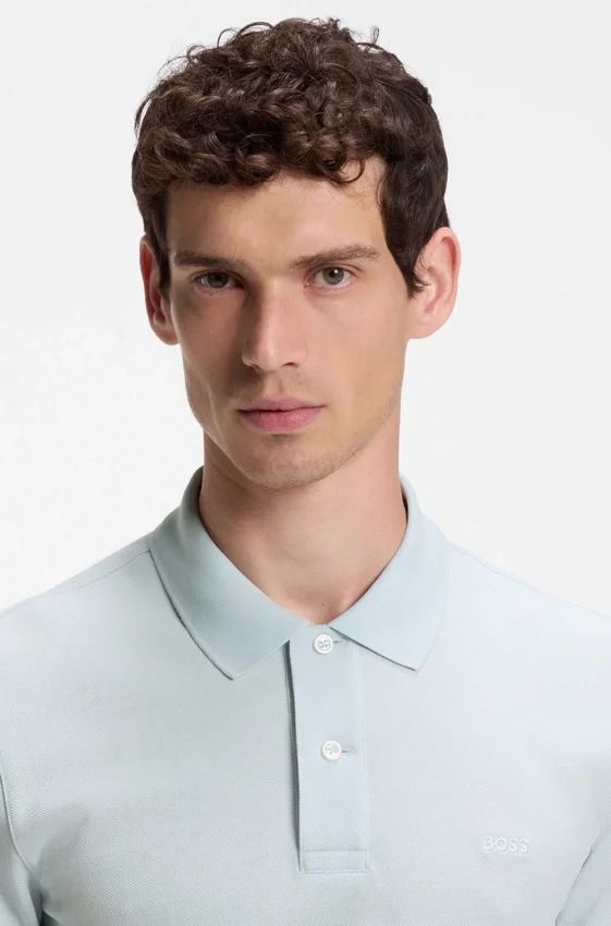 Pallas polo shirt in cotton piqué with embroidered logo Pallas polo shirt in cotton piqué with embroidered logo
