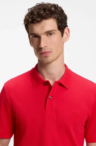 Pallas polo shirt in cotton piqué with embroidered logo