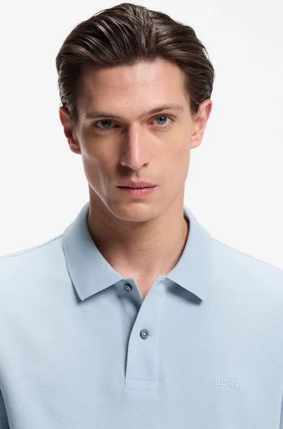 Pallas polo shirt in cotton piqué with embroidered logo Pallas polo shirt in cotton piqué with embroidered logo