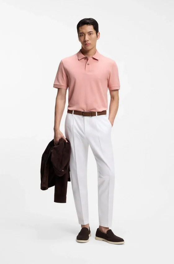 Pallas polo shirt in cotton piqué with embroidered logo Pallas polo shirt in cotton piqué with embroidered logo