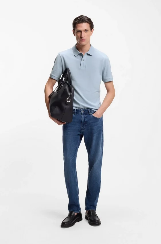 Pallas polo shirt in cotton piqué with embroidered logo Pallas polo shirt in cotton piqué with embroidered logo