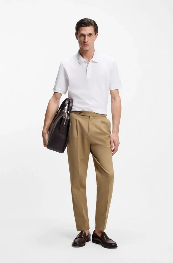 Pallas polo shirt in cotton piqué with embroidered logo Pallas polo shirt in cotton piqué with embroidered logo