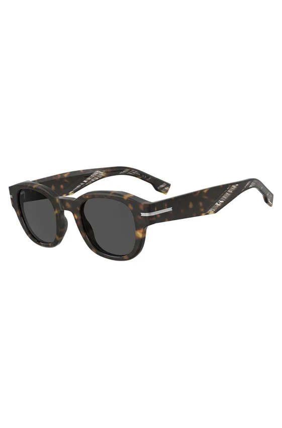 Patterned-acetate sunglasses with silver-tone hinges Patterned-acetate sunglasses with silver-tone hinges