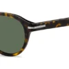 Patterned-acetate sunglasses with silver-tone hinges