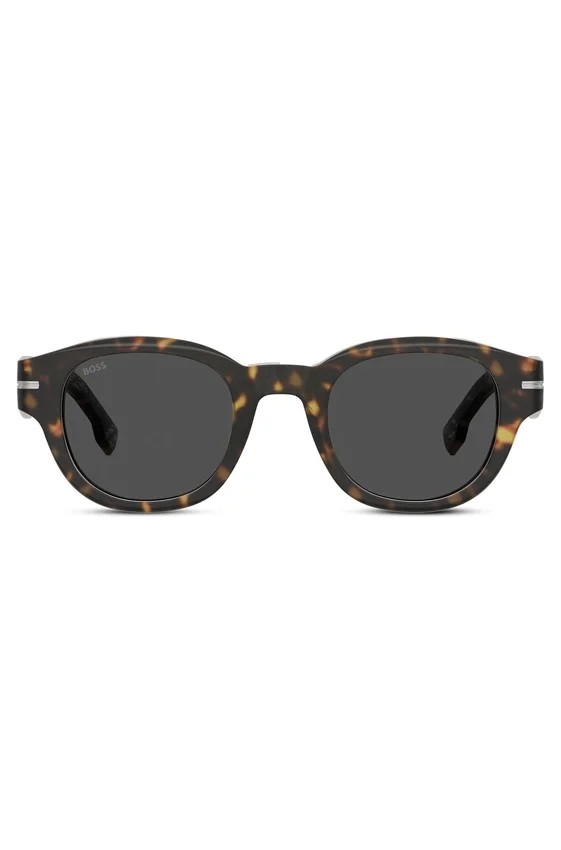 Patterned-acetate sunglasses with silver-tone hinges Patterned-acetate sunglasses with silver-tone hinges