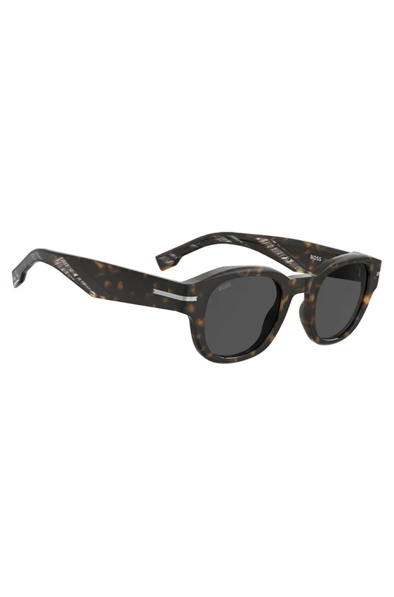 Patterned-acetate sunglasses with silver-tone hinges Patterned-acetate sunglasses with silver-tone hinges