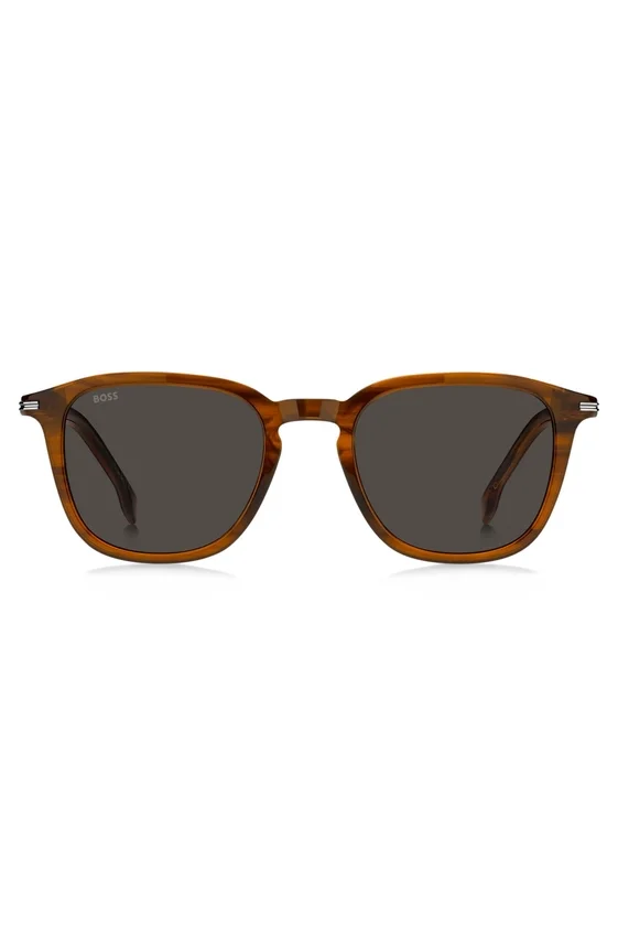 Patterned-acetate sunglasses with temple stripe Patterned-acetate sunglasses with temple stripe