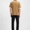 Patterned-collar polo shirt in pima cotton Patterned-collar polo shirt in pima cotton