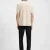 Patterned-collar polo shirt in pima cotton Patterned-collar polo shirt in pima cotton