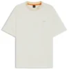 Patterned-collar T-shirt in cotton jersey