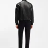 Patterned-leather jacket in a regular fit Patterned-leather jacket in a regular fit