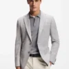 Patterned regular-fit jacket in a cotton blend Patterned regular-fit jacket in a cotton blend