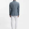 Patterned regular-fit jacket in a cotton blend