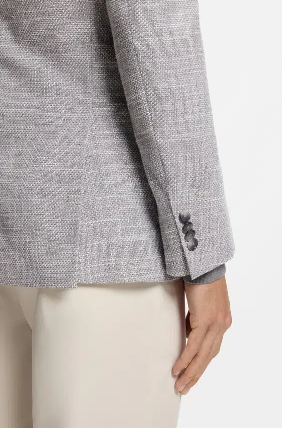 Patterned regular-fit jacket in a cotton blend Patterned regular-fit jacket in a cotton blend