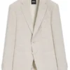 Patterned regular-fit jacket in a cotton blend