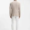 Patterned regular-fit jacket in a linen blend Patterned regular-fit jacket in a linen blend