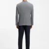 Patterned regular-fit jacket in a linen blend Patterned regular-fit jacket in a linen blend