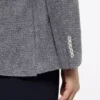 Patterned regular-fit jacket in a linen blend Patterned regular-fit jacket in a linen blend