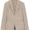 Patterned regular-fit jacket in a linen blend Patterned regular-fit jacket in a linen blend