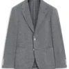 Patterned regular-fit jacket in a linen blend Patterned regular-fit jacket in a linen blend