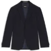 Patterned regular-fit jacket in virgin wool