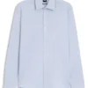 Patterned regular-fit shirt in cotton jersey