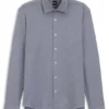 Patterned regular-fit shirt in cotton jersey