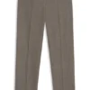 Patterned regular-fit trousers in a wool blend