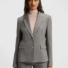 Patterned slim-fit blazer in a wool blend Patterned slim-fit blazer in a wool blend