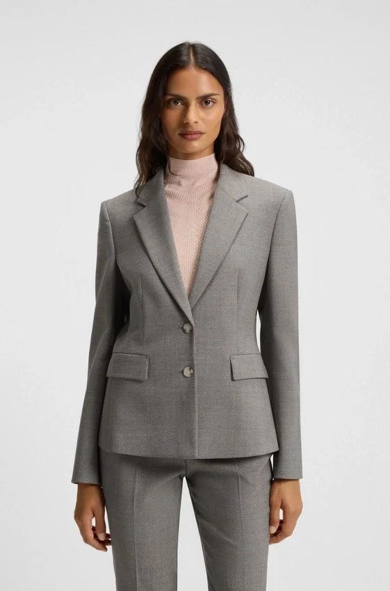 Patterned slim-fit blazer in a wool blend Patterned slim-fit blazer in a wool blend